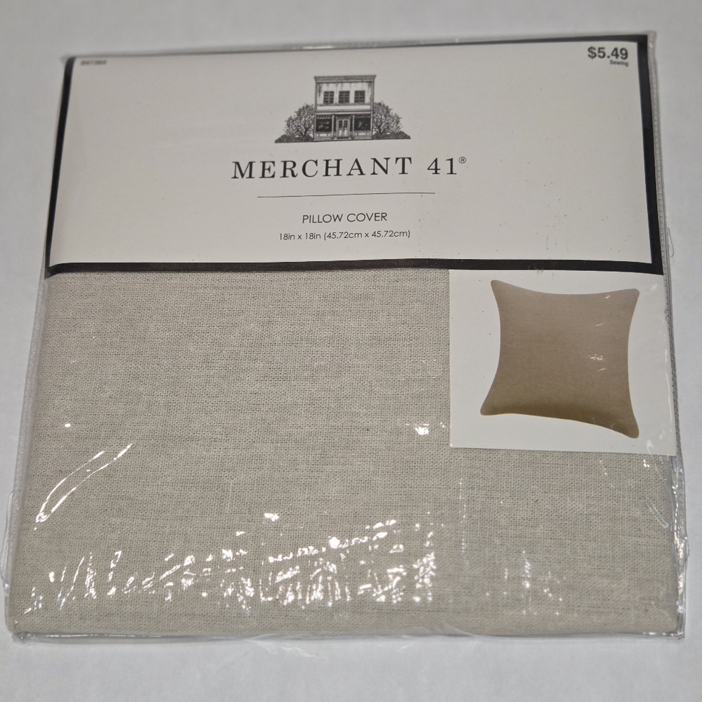 Merchant 41 Beige Pillow Cover